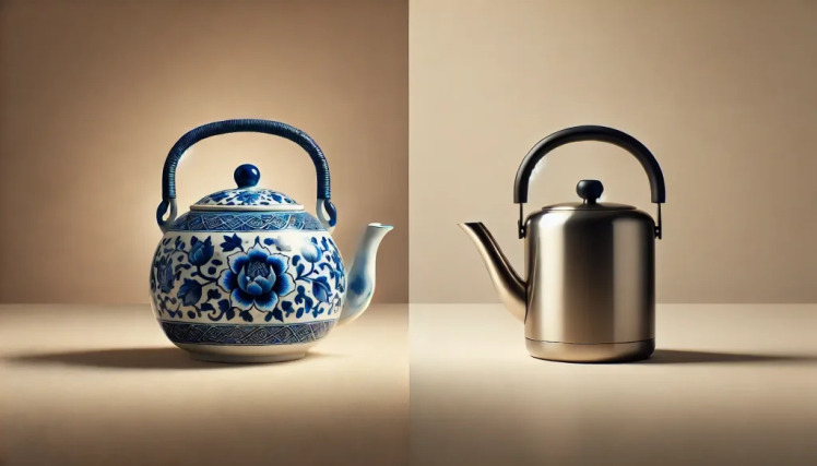 چای در قوری چینی خوش طعم تر است یا قوری استیل ؟