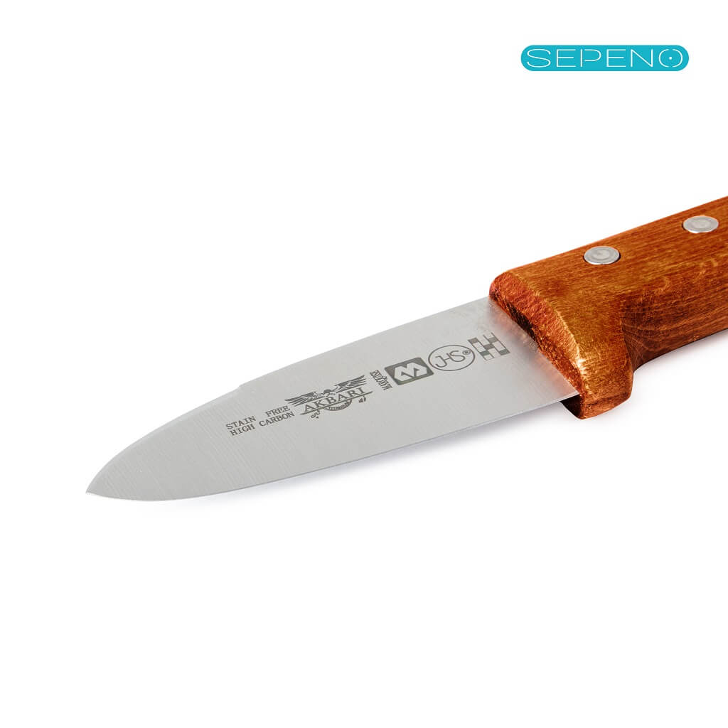 چاقو آشپزخانه اکبری مدل ws20 – دسته چوبی