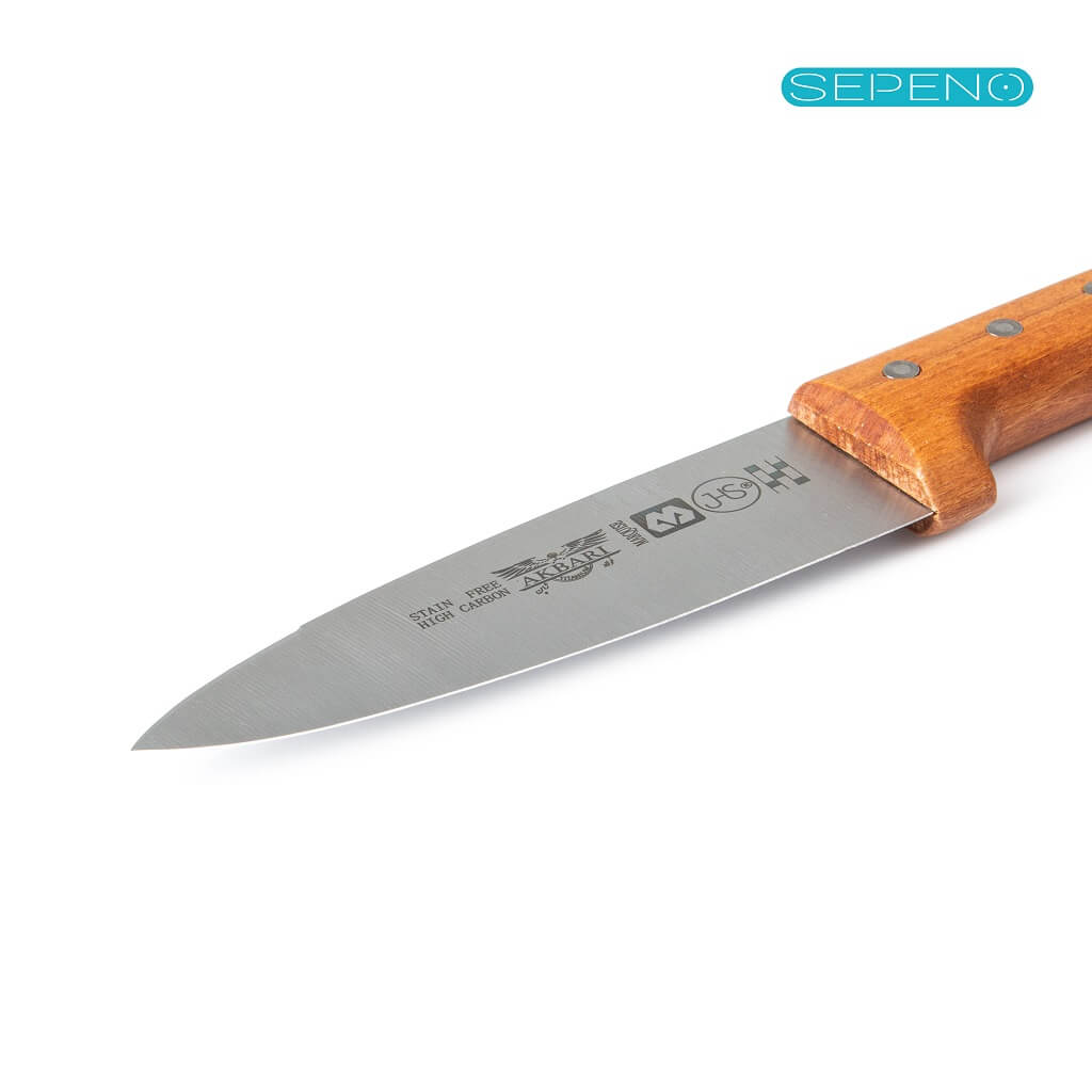 چاقو آشپزخانه اکبری مدل ws22 – دسته چوبی