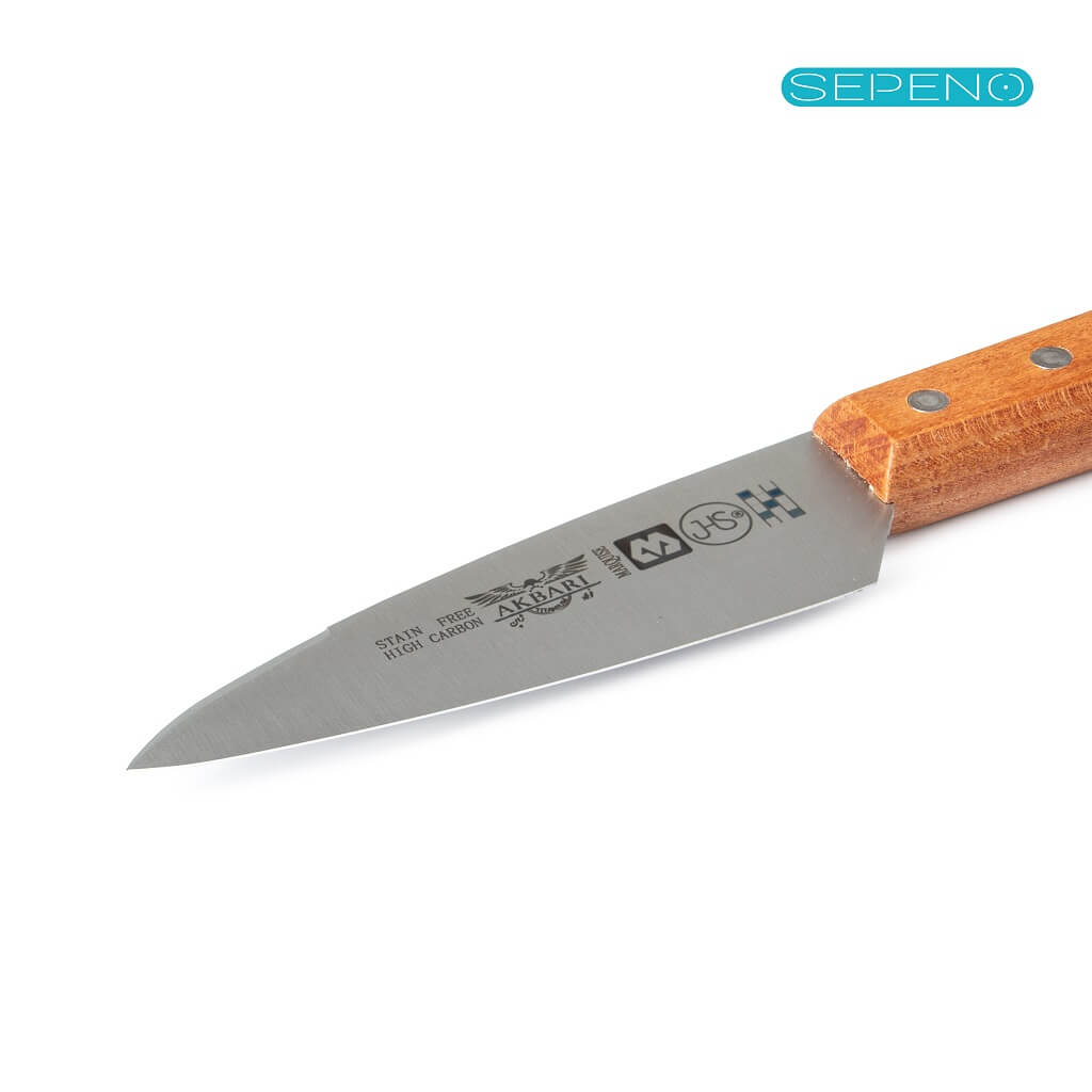 چاقو آشپزخانه اکبری مدل ws25 – دسته چوبی