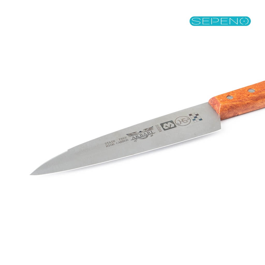 چاقو آشپزخانه اکبری مدل ws28 – دسته چوبی