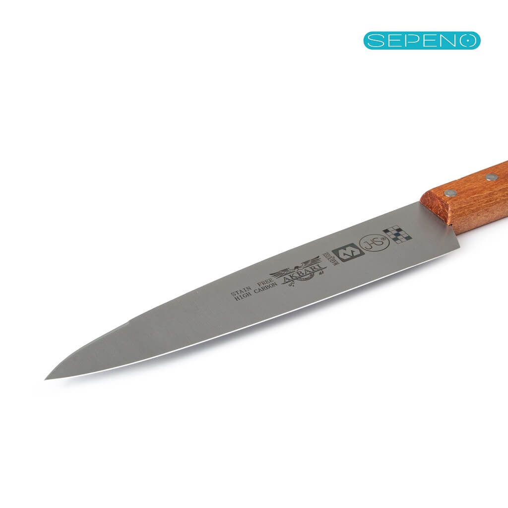 چاقو آشپزخانه اکبری مدل ws29 – دسته چوبی